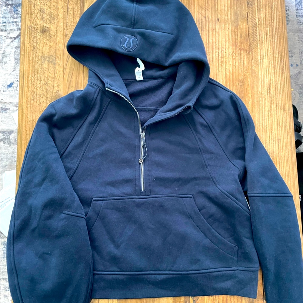 NWT lululemon half zip dark navy
